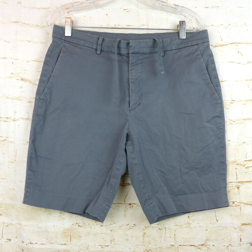 Uniqlo Shorts Mens M 30-33 Gray Chino 8.5 “Drawstring Style 444614 Preppy Golf